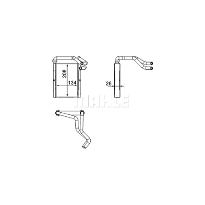 Imagen de MAHLE ORIGINAL AH 273 000S Radiador de Calefaccion