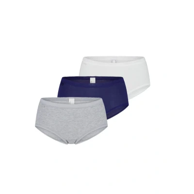 Imagen de Sloggi Paquete de 3 calzoncillos básicos para mujer, Terracota/óxido/blanco, S