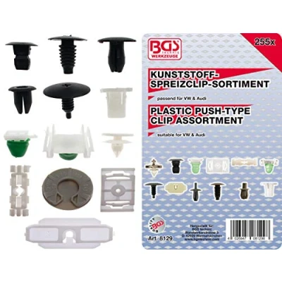 Imagen de BGS 8129 Surtido de grapas automoción para VW 255 piezas