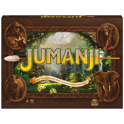 Imagen de SPIN MASTER Games JUMANJI Juego de Mesa en Español para 2 4 Jugadores 6065098 Juegos Infantiles Adulto y Niños Regalo 8 Años +