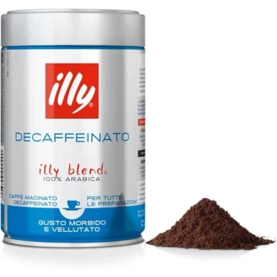 Imagen de Illycafé molido para espresso tueste DESCAFEINADO, lata de 250 gramos