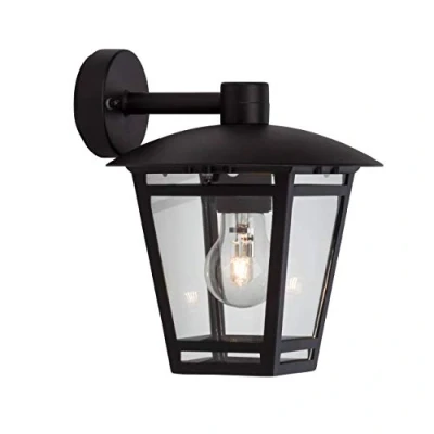 Imagen de Brilliant AG 42382/06 Aplique de pared, farol exterior descendente metal y cristal, 40 W, E27