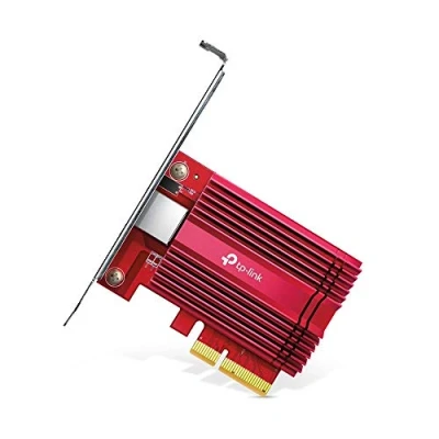 Imagen de TP Link 10 Gigabit PCI Express Network Adapter, CAT6A Ethernet Cable, Low Profile and Full Height Brackets, Supports Windows 11/10/8.1/8/7, Servers 2019/2016/2012 R2, Linux (TX401)
