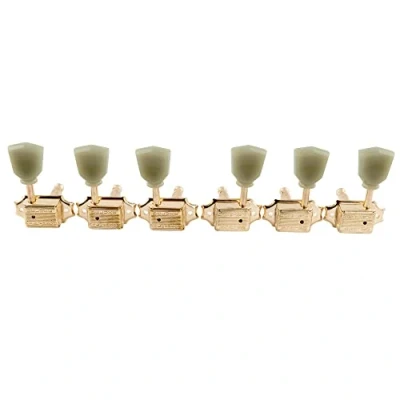 Imagen de Wilkinson Deluxe WJ44 3L3R Vintage Clavijas de Afinación Keystone Clavijero para Guitarra Eléctrica o Acústica Epiphone Les Paul SG, Dorado