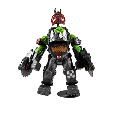 Imagen de McFarlane Toys, Warhammer 40000 Ork Meganob con Buzzsaw Mega Figura 22 Partes móviles, Coleccionable de Base Soporte coleccionista, a Partir 12 años