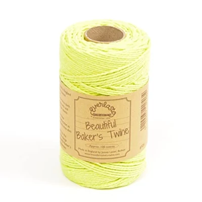 Imagen de EVERLASTO Cordel de algodón para panadería (100 m, 2 mm Aprox.) (Color Verde Primavera)
