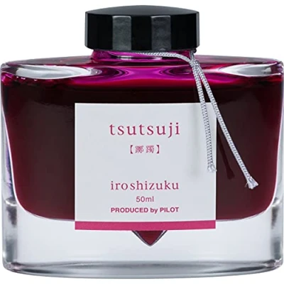 Imagen de Namiki Iroshizuku Chiku rin Botella de tinta para pluma estilográfica, color rosado 5.000
