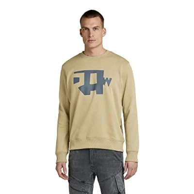 Imagen de G STAR RAW Abstract Sweatshirt, Suéter para Hombre, Beige (tree house D22230 A613 C941), L