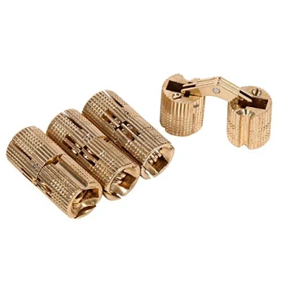 Imagen de Sheens Bisagra Oculta, 12mm Invisible de Latón, Oculta Cobre para Joyeros, Muebles, Manualidades (4 uds/Paquete)