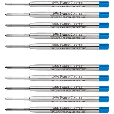 Imagen de Faber Castell Recambio para bolígrafo (10 unidades, extraancha, azul)