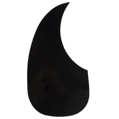 Imagen de Musiclily Oversize Autoadhesivo Pickguard Forma de Lágrima Golpeador para Zurdos Guitarra Acústica Estilo Martin D28, Negro