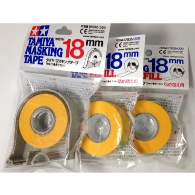 Imagen de Tamiya Cinta adhesiva de 18 mm con 2 recambios