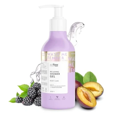 Imagen de So!Flow Gel de Ducha Relajante con Extracto Rhodiola Rosea, Moras y Ciruelas para una Experiencia Baño Serena Rejuvenecedora