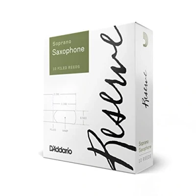Imagen de D&#039;Addario Rico DIR1030 Reserve Soprano Saxophone Reeds (Pack of 10), Strength 3.0