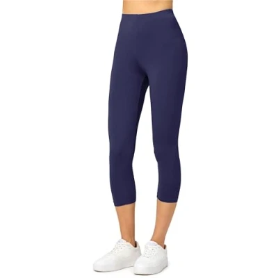 Imagen de Merry Style Leggins 3/4 Mallas Deportivas para mujer fitness Leggings piratas Capri de mujeres verano pantalones Yoga MS10 144 (Azul Marino, S)