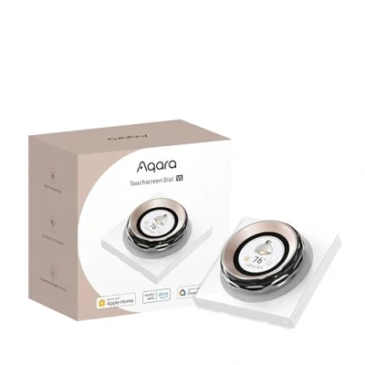 Imagen de Aqara Perilla con Pantalla Táctil V1 UE, 2 Interruptores Eléctricos y 6 Inalámbricos, Ajuste Fino, Controla hasta 18 Dispositivos Aqara, Compatible Apple Home, Alexa, Google