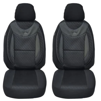Imagen de BREMER SITZBEZÜGE Juego de Fundas Protectoras a Medida para Coche compatibles con Suzuki SX4 S Cross Conductor y copiloto Partir 2013 / Asiento Coche, 2 Unidades, Color
