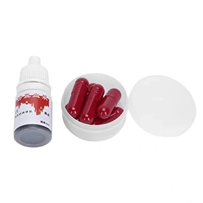 Imagen de Cápsulas de sangre falsa, película falsa artificial Maquillaje Halloween Gel coagulada Disfraz Cosplay Prop Fiesta Truco Suministros Accesorios