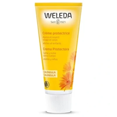 Imagen de Weleda Crema Protectora, Facial y Corporal, Con Caléndula, Nutre Calma la Piel, para toda Familia, Apto Todo Tipo de Pieles 75 ml