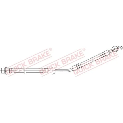 Imagen de QUICK BRAKE 58.866 Latiguillos de Freno 175, 250