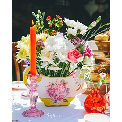 Imagen de Talking Tablesflorero vintage en forma de una tetera ‘TS3’ Truly Scrumptious.’