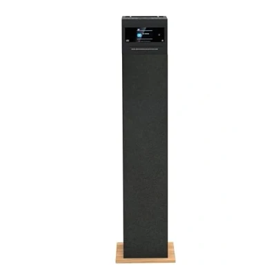 Imagen de Aiwa Torre de Sonido TSBT 360 Altavoz Torre, Bluetooth 60W con Mando a Distancia, Radio FM, Reproductor CD, USB y Bluetooth. Color Madera