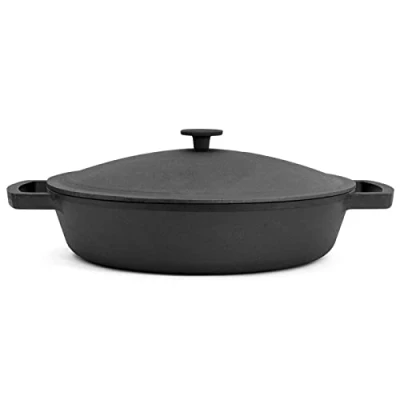 Imagen de Ø36 cm Sartén de hierro fundido con tapa Cacerola para asar