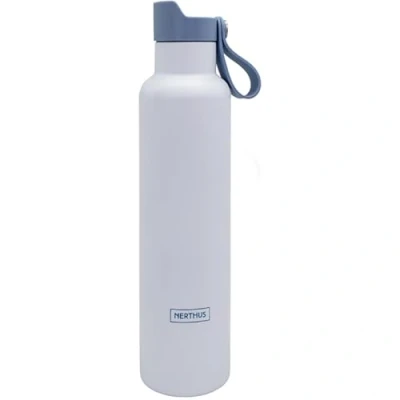 Imagen de NERTHUS FIH 1341 Botella Deportiva CLICK &amp; DRINK! de Doble Pared 750 ml con Tapón Clic, Hidratación y Estilo en un Diseño Premium Navy
