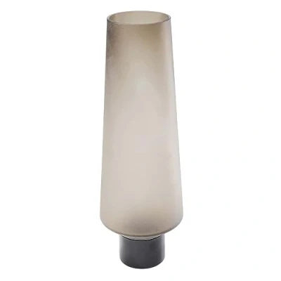 Imagen de Kare jarrón de diseño Noble Ring Mate, marrón, Decorativo, Recipiente para Flores, Mesa, 40 cm