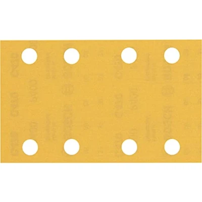 Imagen de Bosch Professional 10 x Lijas Expert C470 con 8 agujeros, para Madera dura, Pintura sobre madera, 80 133 mm, Grano 400, Accesorios Lijadora orbital