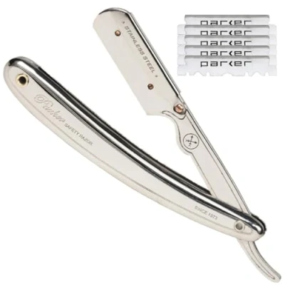 Imagen de Parker SR1 Maquinilla de afeitar acero inoxidable con 5 cuchillas Platinum