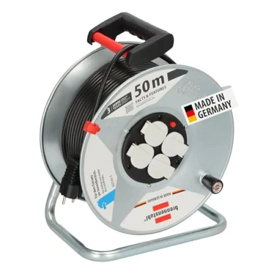 Imagen de Brennenstuhl 1195066 Garant S 4 Export Tambor para cable alargador (50 m, H05VV F 3G1,5)