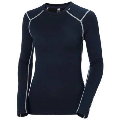 Imagen de Helly Hansen LIFA Midweight CREW Camiseta interior, Mujer, Talla: Medium, Navy