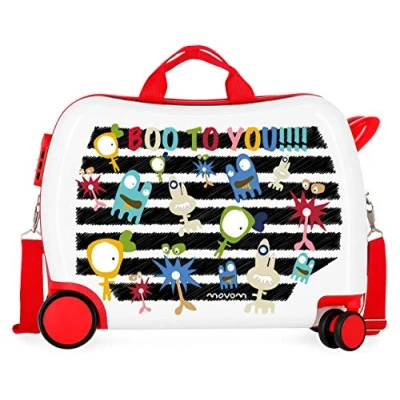 Imagen de Movom Happy Time Maleta Infantil Multicolor 50x38x20 cms Rígida ABS Cierre combinación 34L 2,1Kgs 4 Ruedas Equipaje de Mano
