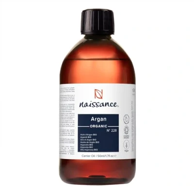 Imagen de Naissance Aceite Vegetal de Argán Marruecos BIO (No. 228) 450ml Natural, Certificado Ecológico Hidratante Rostro, Cabello, Barba, Uñas, Cutículas, Cuerpo, Masaje, Aromaterapia