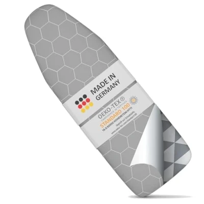 Imagen de arteneur® Premium Funda Tabla de Planchar Ajustable I 4 Capas 5 Tallas Refleja el Calor y Vapor Made in Germany OEKOTEX100 Banda Elástica para Tables 110x35 cm…