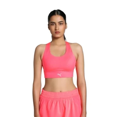 Imagen de Puma RUN BRA Sujetadores deportivos con sujeción alta, Mujer, Talla: Small, Sunset glow