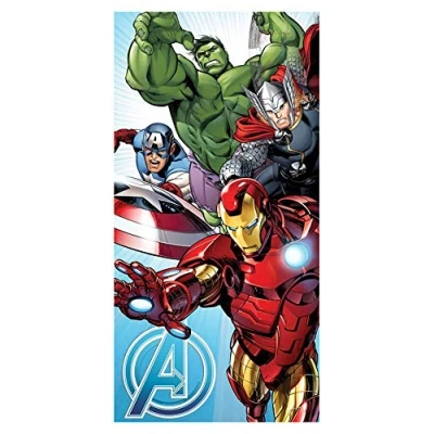 Imagen de Jerry Fabrics Toalla de Los Vengadores Marvel, color azul