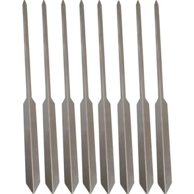 Imagen de Pack 8 Brochetas Espeto de Acero Inoxidable 50 cm Avalon Pincho para Carne, Verduras, Pescado (Sardina, Lubina) Barbacoa y Parrilla Resistente Duradero Asados Perfectos