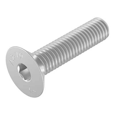 Imagen de Tornillo avellanado SECCARO M6 x 25 mm, acero inoxidable V2A VA A2, DIN 7991 / ISO 10642, hexágono interior, 20 piezas