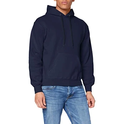 Imagen de Fruit of the Loom SS026M, Sudadera con capucha y cremallera Para Hombre, Azul (Navy Blue), Medium