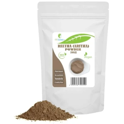 Imagen de Reetha (Aritha) en polvo 100 gr Limpia naturalmente la piel y el cabello, ayuda a combatir caspa nutre cabello 100% natural