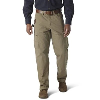 Imagen de Wrangler Riggs Workwear Flannel Lined Ripstop Ranger Pant Pantalones de utilidades Trabajo, Ladrido, 30W/30L para Hombre