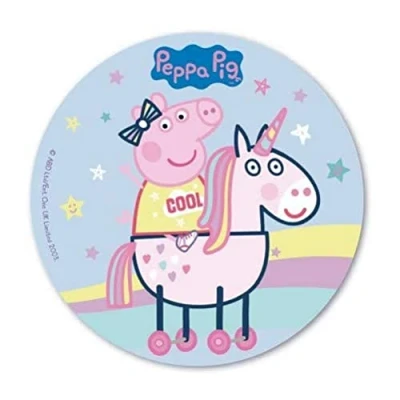 Imagen de Dekora Peppa Pig Decoracion Tartas de Cumpleaños, 20 cm, Multicolor (160131)