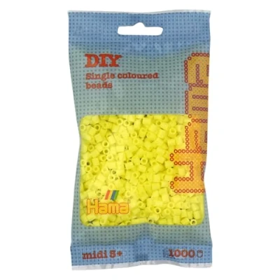 Imagen de Hama 207 43 Conjunto de Cuentas, Color Amarillo, 2.5 mm (207 43)
