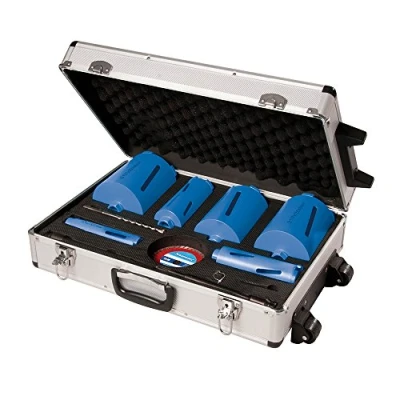 Imagen de Silverline Tools 427650 Juego de coronas perforadoras diamantadas