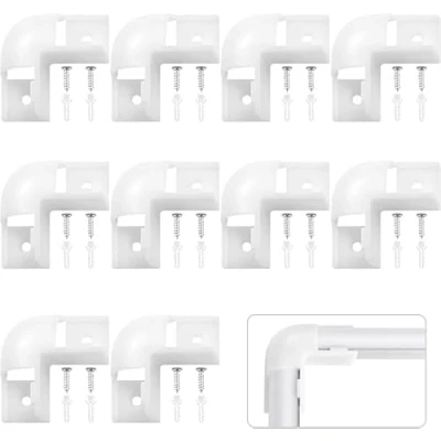 Imagen de HOMMAND 10Pcs 90 Grados Conector de Esquina para LED Aluminio Perfil en forma V Exterior, LED, Tornillos Incluidos