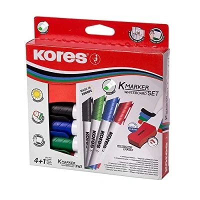 Imagen de Kores XW2 Rotulador para pizarra (1 mm, 5 unidades), colores surtidos