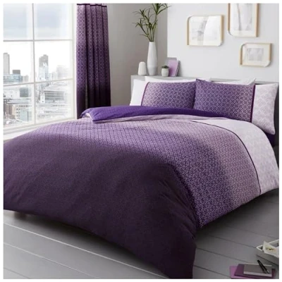 Imagen de GC GAVENO CAVAILIA Juego de Fundas edredón tamaño King (230 x 220 cm), polialgodón, y edredón, Color Morado