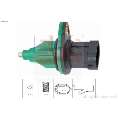 Imagen de EPS 1.860.151 Interruptor, piloto de marcha atrás Made in Italy OE Equivalent RENAULT: LAGUNA 2, 2 Grandtour, MASTER Kasten